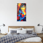 Toile Déjeuner avec des Couleurs (Insitu(Chambre))