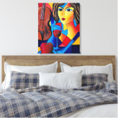 Toile Déjeuner avec des Couleurs (Insitu(Chambre))