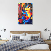 Toile Déjeuner avec des Couleurs (Insitu(Chambre))