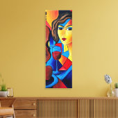 Toile Déjeuner avec des Couleurs (Insitu(Salon))