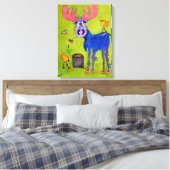 Toile Déjeuner Blue Moose (Insitu(Chambre))