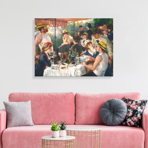 Toile Déjeuner de la fête nautique   Renoir  