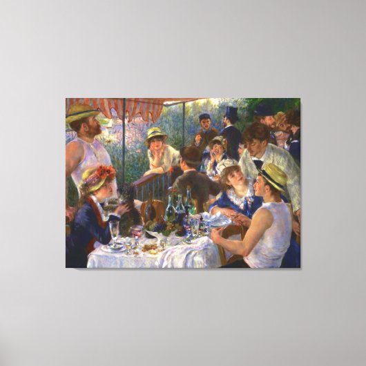 Toile Déjeuner du Boating Party Renoir Art (Recto)