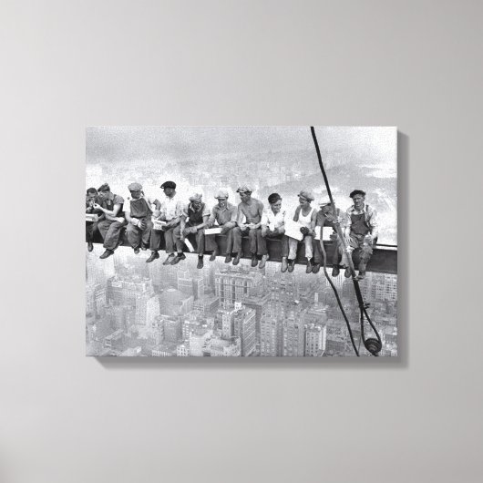 Toile Déjeuner Sur Un Gratte-Ciel (Recto)