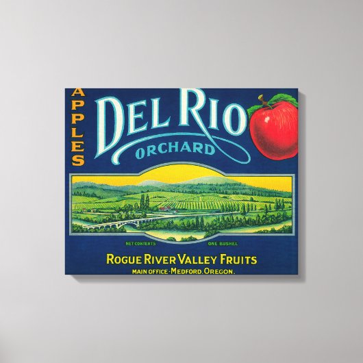 Toile Del Rio Apple Crate LabelMedford, OU (Recto)