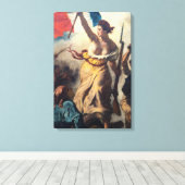 Toile Delacroix - La Liberté guidant le peuple Gros plan (Insitu (Plancher de Bois))