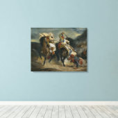 Toile Delacroix Le combat des Giaour et Hassan (Insitu (Plancher de Bois))