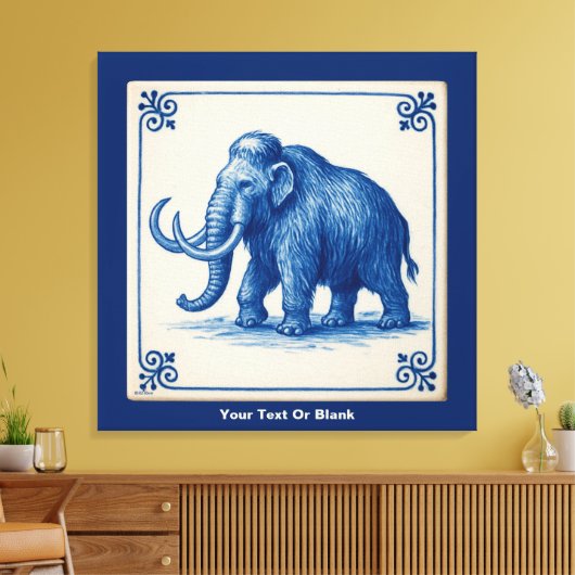 Toile Delft Wooly Mammoth (Insitu(Salon))