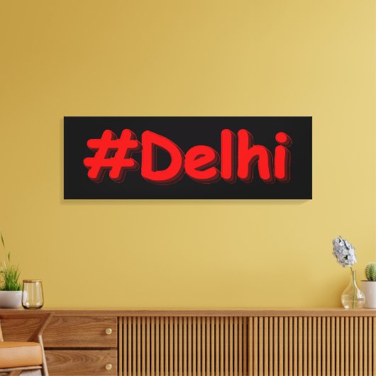 Toile "#Delhi" Joli Design. Commandez dès maintenant  (Insitu(Salon))