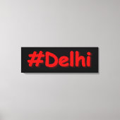 Toile "#Delhi" Joli Design. Commandez dès maintenant  (Recto)
