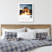 Toile Delicate Couple Customisé QR Code Toute Chanson Ph (Insitu(Chambre))