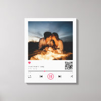 Delicate Couple Customisé QR Code Toute Chanson Ph