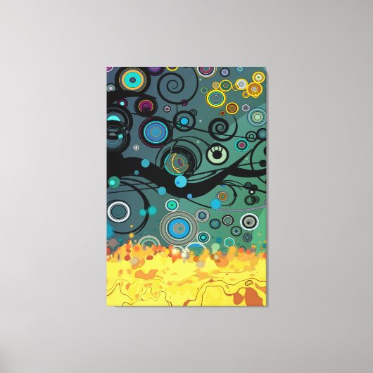 Toile Delirium - Art Abstrait (Recto)