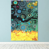 Toile Delirium - Art Abstrait (Insitu (Plancher de Bois))