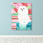 Toile Della Rose Maltese (Insitu (Plancher de Bois))