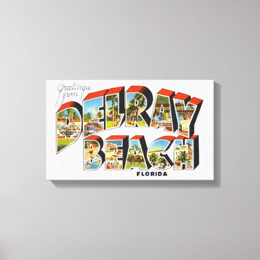 Toile Delray Beach Floride (Recto)