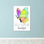 Toile Demain Sera Une Belle Citation Positive Moderne (Insitu (Plancher de Bois))