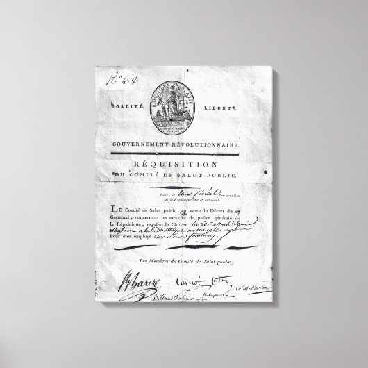 Toile Demande de constitution du Comité du public (Recto)