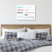 Toile Demander Chercher Frapper (Insitu(Chambre))