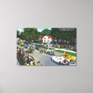 Toile Démarrage à la course automobile du Grand Prix