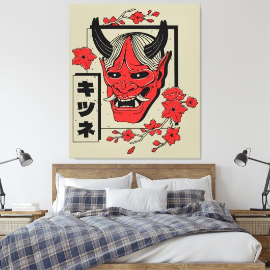 Toile démon japonais (Insitu(Chambre))