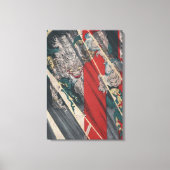 Toile Demon japonais Ukiyo-e Yokai Ibaraki par Yoshitosh (Recto)