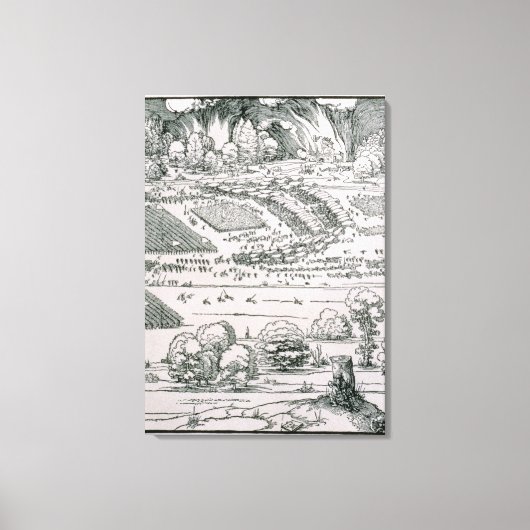 Toile Démonstration d'une mesure défensive (Recto)