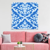 Toile Denim Blue Bold Damask @ Emporiomoffa (Insitu(Salon))