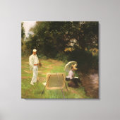 Toile Dennis Miller Bunker peignant à Calcot par Sargent (Recto)