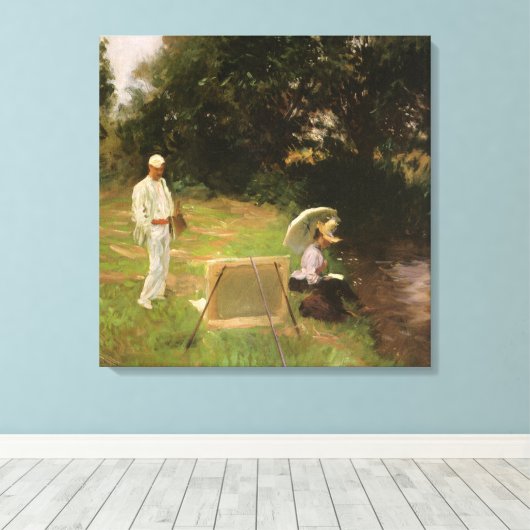 Toile Dennis Miller Bunker peignant à Calcot par Sargent (Insitu (Plancher de Bois))
