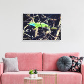 Toile d'enrobage photo Lizard vert (Insitu(Salon))