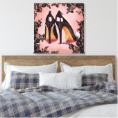 Toile dentelle noire stiletto (Insitu(Chambre))