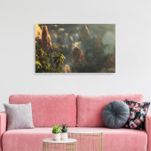 Toile Dents de dragon (Insitu(Salon))