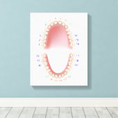 Toile Dents permanentes, dentition pour adultes, impress (Insitu (Plancher de Bois))