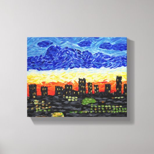 Toile Denver, Co skyline (Recto)