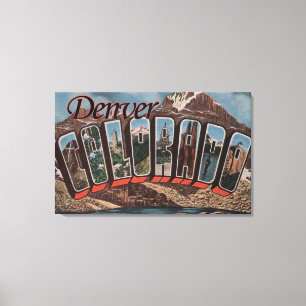 Toile Denver, le Colorado - grandes scènes de lettre