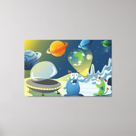 Toile Départ pour la Terre (Recto)