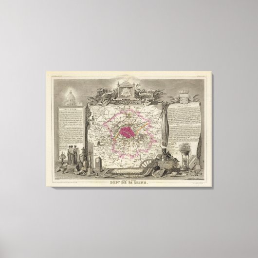 Toile Département De La Seine (Recto)