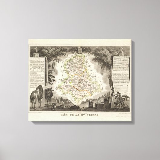Toile Département De La Vienne (Recto)