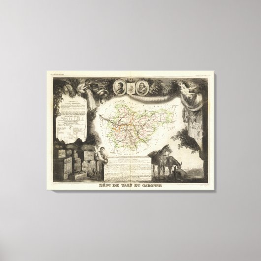 Toile Département De Tarn Et Garonne (Recto)