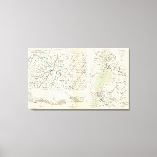 Toile Départements militaires de Wash, Penn, Annapolis, (Recto)