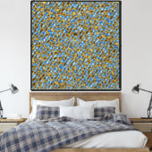 Toile Déplacement de couleurs dorées (Insitu(Chambre))