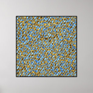 Toile Déplacement de couleurs dorées