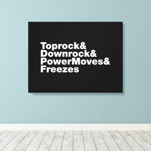 Toile Déplacements de rupture (Breakdance) (Insitu (Plancher de Bois))