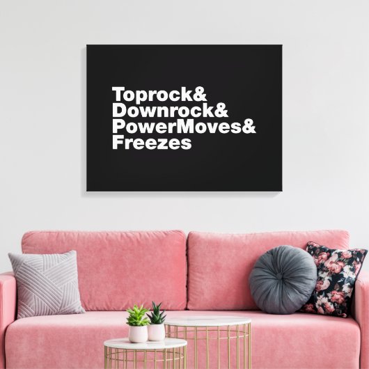 Toile Déplacements de rupture (Breakdance) (Insitu(Salon))