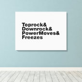 Toile Déplacements de rupture (Breakdance) (Insitu (Plancher de Bois))