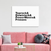 Toile Déplacements de rupture (Breakdance) (Insitu(Salon))