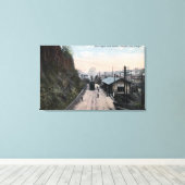 Toile Dépôt ferroviaire et Bluffs City, OU (Insitu (Plancher de Bois))