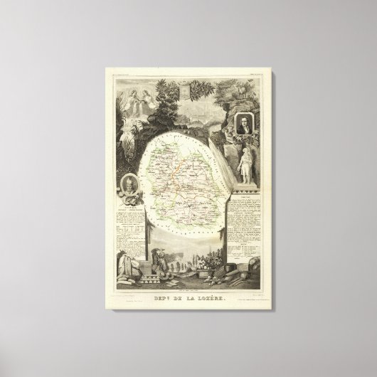 Toile Dept Any Lozere (Recto)