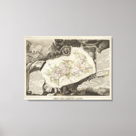 Toile Dept De Hautes Alpes (Recto)